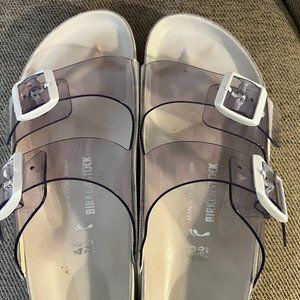 Manolo Blahnik X Birkenstock Arizona PVC Sandals